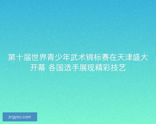 第十届世界青少年武术锦标赛在天津盛大开幕 各国选手展现精彩技艺